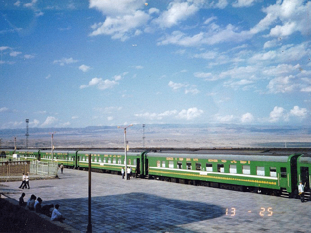 中国カザフスタン国境の阿拉山口（1992年）